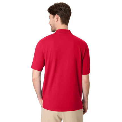 Hanes Men's FreshIQ X-Temp, Moisture-Wicking Performance Polo Shirt T, Deep Red, Large