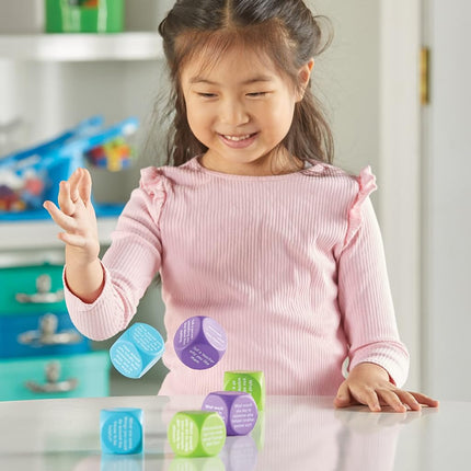 Learning Resources Be Kind Cubes, Autism Learning Materials, Speech Therapy Materials, Social Emotional Learning Toys and Games for Kids, 6 pieces, Ages 5+