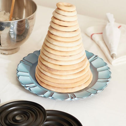 Fox Run Non-Stick Kransekake Mold, 1.75 x 8.75 x 8.75 inches, Black