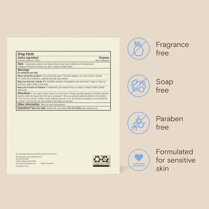 Aveeno Soothing Bath Treatment For Itchy, Irritated Skin, 8 Count