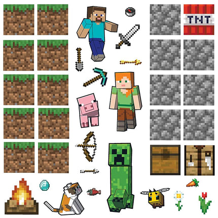 RoomMates Minecraft Blocks Build Your Own Wall Dec