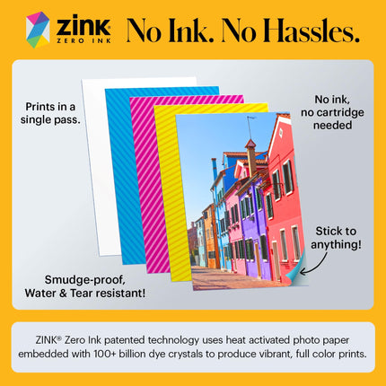 KODAK Step Instant Smartphone Photo Printer, Portable Mini Color Wireless Mobile Printer, Zink 2x3” (5.1x7.5 cm) Sticky-Back Photos, Bluetooth Compatible with iOS & Android Devices, Editing App, White