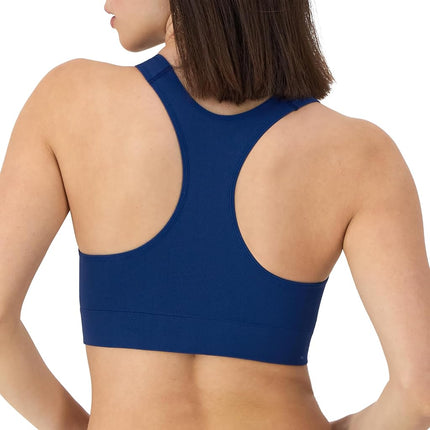 Hanes Women's Cozy Wireless, Full-Coverage Pullover, Seamless T-Shirt Bra, 2-Pack, Opaque, Denim Jacket Blue/Navy Eclipse, M (Pack of 2)