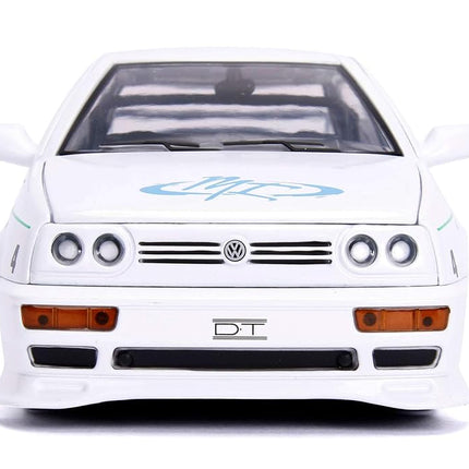 Jada 253203025 The Fast And The Furious 1:24 F&F Jesses VW Jetta, White/Blue