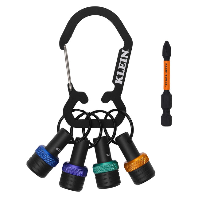 Klein Tools K33850 5-Piece Bit Holder Keychain Set