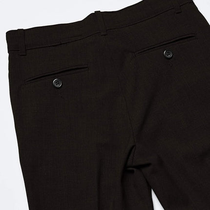 Van Heusen Boys' Flex Stretch Flat Front Dress Pants, Black, 10