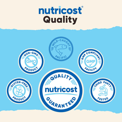 Nutricost Colágeno Marino en Polvo Pescado Silvestre (8 oz) - 23 Porciones, 10 G de Proteína por Porción, Capturado en Aguas Salvajes de Alaska