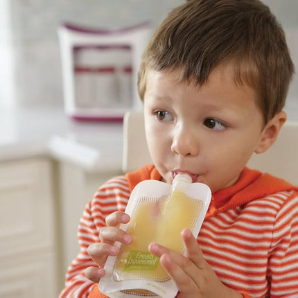 Infantino Baby Food Pouches Disposable Squeeze, 50-Pack