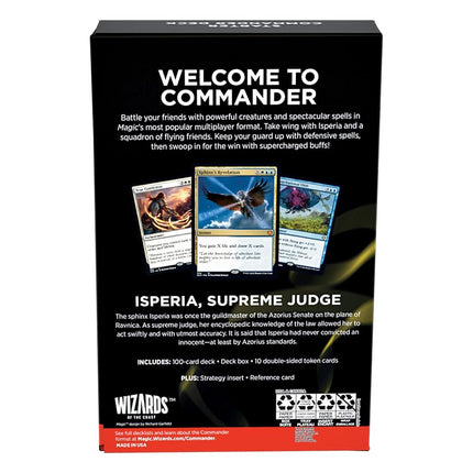 Magic The Gathering The Gathering Starter Commander Deck - Premier vol (blanc-bleu), pour les 13 ans et plus