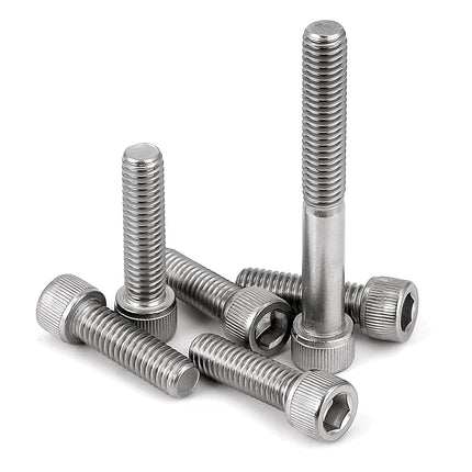 MewuDecor M6-1.0 x 50mm Socket Head Cap Screws Metric, Allen Socket Drive, Stainless Steel 18-8 (304), Full Thread, Bright Finish, Machine Thread, 10 PCS