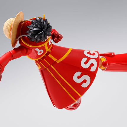 TAMASHII NATIONS S.H. Figuarts One Piece Monkey D. Luffy - Miraishima Egg Head - Approx. 5.9 inches (150 mm), PVC & ABS Pre-Painted Action Figure