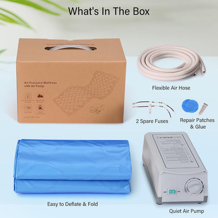 Alternating Pressure Mattress with Electric Quiet Pump, Pressure Sore Pad