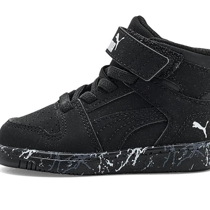 PUMA - Infants Rebound Layup NBK Mountain Park V I Shoes, Color Black/Black, Size: 8 UK