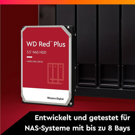WD Red Plus 6TB NAS 3.5" Internal Hard Drive - 5400 RPM Class, SATA 6Gb/s, CMR, 256MB Cache