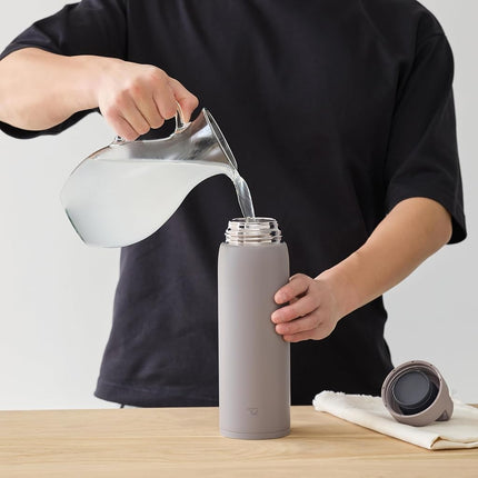 Zojirushi SU-DA Stainless Vacuum Mug 34 oz (1 Liter) Mineral Gray