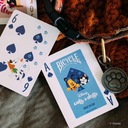 Bicycle Disney Cat and Dogs Playing Cards for Fans and Collectors