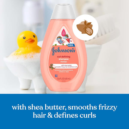 Johnson's Baby Curl-defining Tear-free Kids' Shampoo With Shea Butter, 13.6 fl. oz.