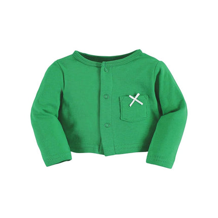 Ensemble Robe et Cardigan en Coton Bébé Fille Hudson Baby, Trèfles, 18-24 Mois