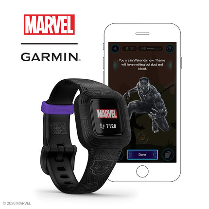 Garmin vivofit jr. 3, Fitness Tracker for Kids, Swim-Friendly, Up To 1-year Battery Life, Marvel Black Panther