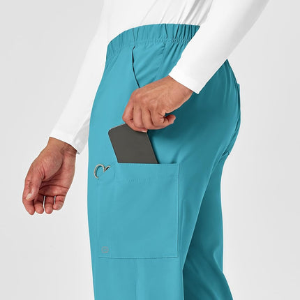 WonderWink Multi-Cargo Pant, Teal Blue, X-Small Short