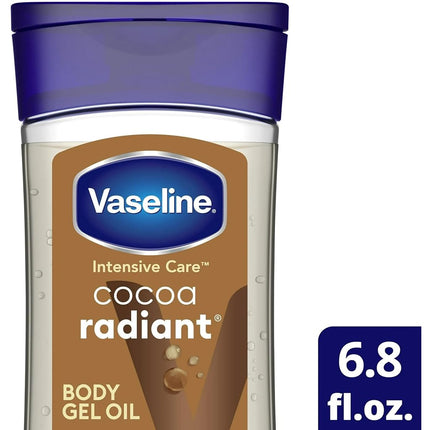 Vaseline Intensive Care Cocoa Radiant Body Gel Oil, 6.8 oz (Pack of 3)
