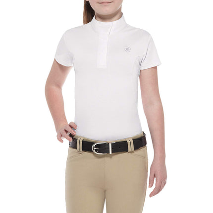 Ariat 10009461XSR Youth Aptos Show Shirt White XSR