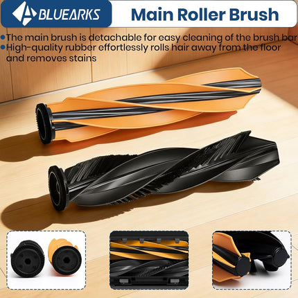 Bluearks 24-Piece Accessory Set for Dreame X50 Ultra Complete/L40s Pro Ultra Robot Vacuum Cleaner, 1 Main Brush, 4 Filters, 4 Mop Pads, 6 Side Brushes, 6 Dust Bags, L50 Pro Ultra Replacement Parts