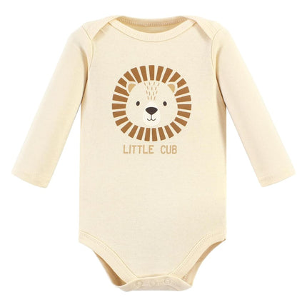 Cache-couches à manches longues en coton unisexe Hudson Baby, Lion courageux, 6-9 mois