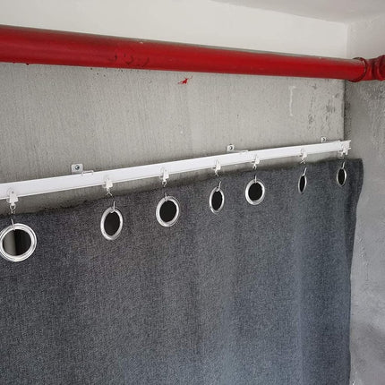 Supports muraux KXLife pour rail de rideau flexible, Quincaillerie de fixation murale pour rail de rideau pliable (20 PCS)
