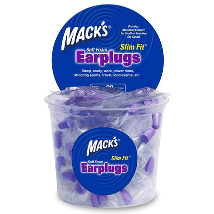 Mack's Slim Fit Soft Foam Earplugs, 100 Pair - Ind