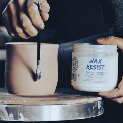 Penguin Pottery - Cera Cerámica Premium Resistente al Esmalte de Cerámica, Barbotina y Esmaltes de Cerámica - Alternativa a la Resistencia de Látex para Cerámica - Kit de Cerámica para Alfarería - 1