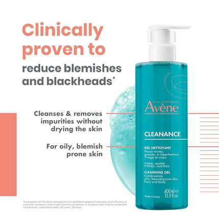 Avene Cleanance Acne Face Wash, Face Cleanser for Oily Acne Skin