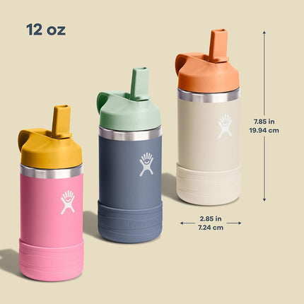 Hydro Flask 12 Oz Kids Wide Mouth Straw Cap and Boot Seaspray