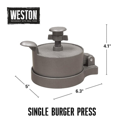 Weston Burger Hamburger Press (07-0301), Grey