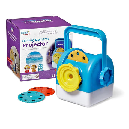Learning Resources Calming Moments Projector, Ages 3+, Calming Toys for Kids, Mindfulness & Night Light with Soothing Sounds, Blue