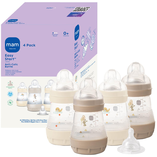 MAM 5oz Easy Start Anti-Colic Wide Neck Vented Bab
