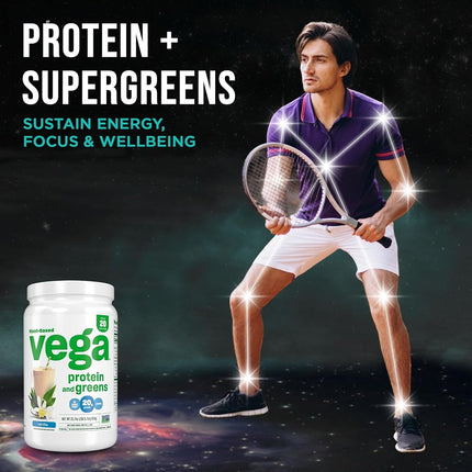 Vega Protein & Greens, Vanilla, 1.35 lb, 21 Servings