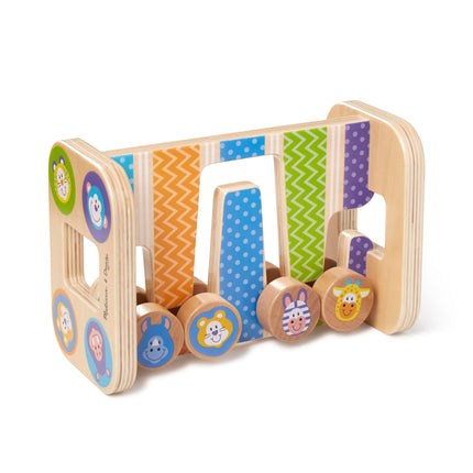 Melissa & Doug Safari Zig-Zag Tower Early Development Toy