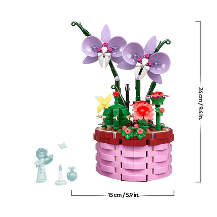 LEGO | Disney Encanto Isabela’s Flowerpot, Buildable Orchid Flower Toy for 9 Plus Year Old Kids, Girls & Boys, with Film Character Mini-Doll Figure, and Cactus, Fun Birthday Gift 43237