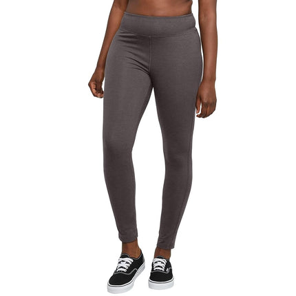 Hanes Mallas de jersey elástico para mujer, gris carbón jaspeado, talla 2XL
