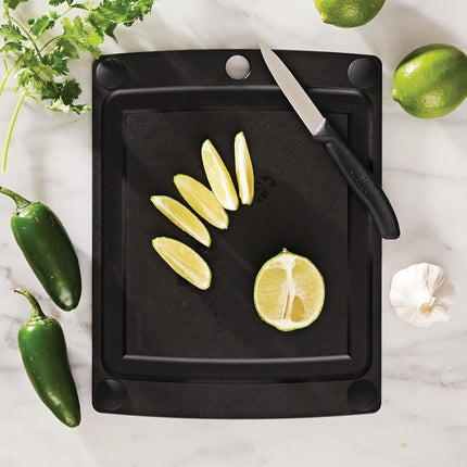 Epicurean All-in-One Cutting Board with Non-Slip Feet, 10" × 7", Slate/Black