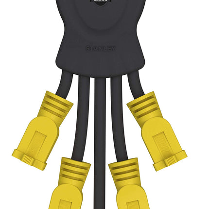 Multiprise 5 prises Stanley 31500 PowerSquid (Jaune) Câbles d'alimentation