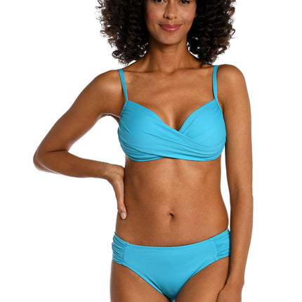 La Blanca Over The Shoulder Wrap Bikini Swimsuit T