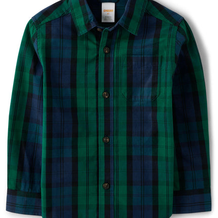 Gymboree,and Toddler Long Sleeve Plaid Button Up S