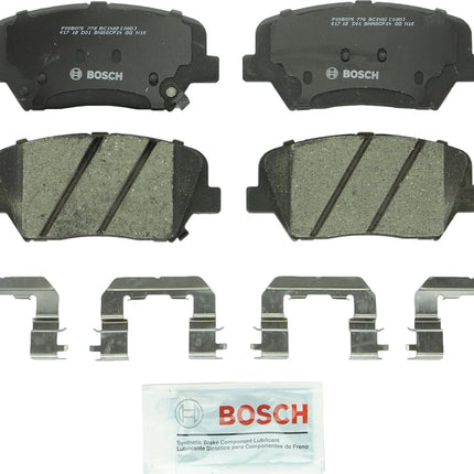 BOSCH BC1432 QuietCast Premium Ceramic Disc Brake Pad Set - Compatible with Select Hyundai Azera, Santa Fe; Kia Sorento; FRONT