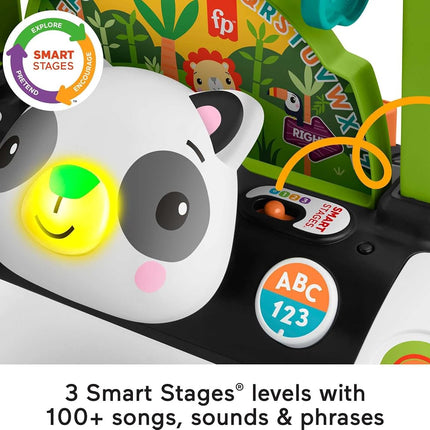 Fisher-Price 2-Sided Steady Speed Panda Walker, interactive baby walking toy with activities and learning songs [Amazon Exclusive]