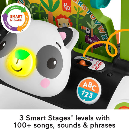 Fisher-Price 2-Sided Steady Speed Panda Walker, interactive baby walking toy with activities and learning songs [Amazon Exclusive]