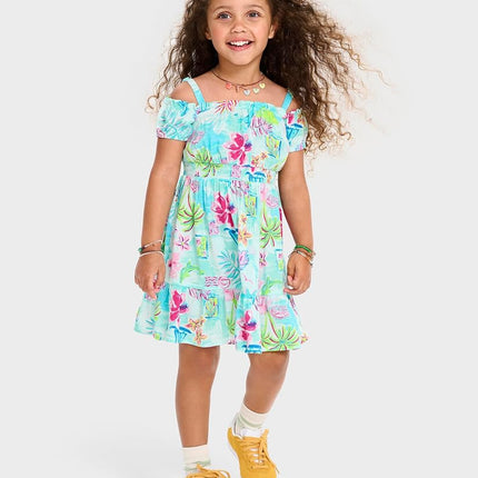 The Children's Place Robes habillées sans manches pour bébés filles et tout-petits, Tropical Cosmos, 5T