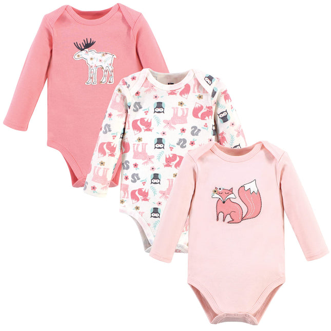 Hudson Baby unisex-baby Cotton Long-sleeve Bodysui