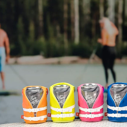Puffin - The Buoy Life Vest - Insulated 12 oz Can Cooler I Beer Bottle & Soda Can Insulator, Keep Drinks and Beverages Cold (Keylime Pie)